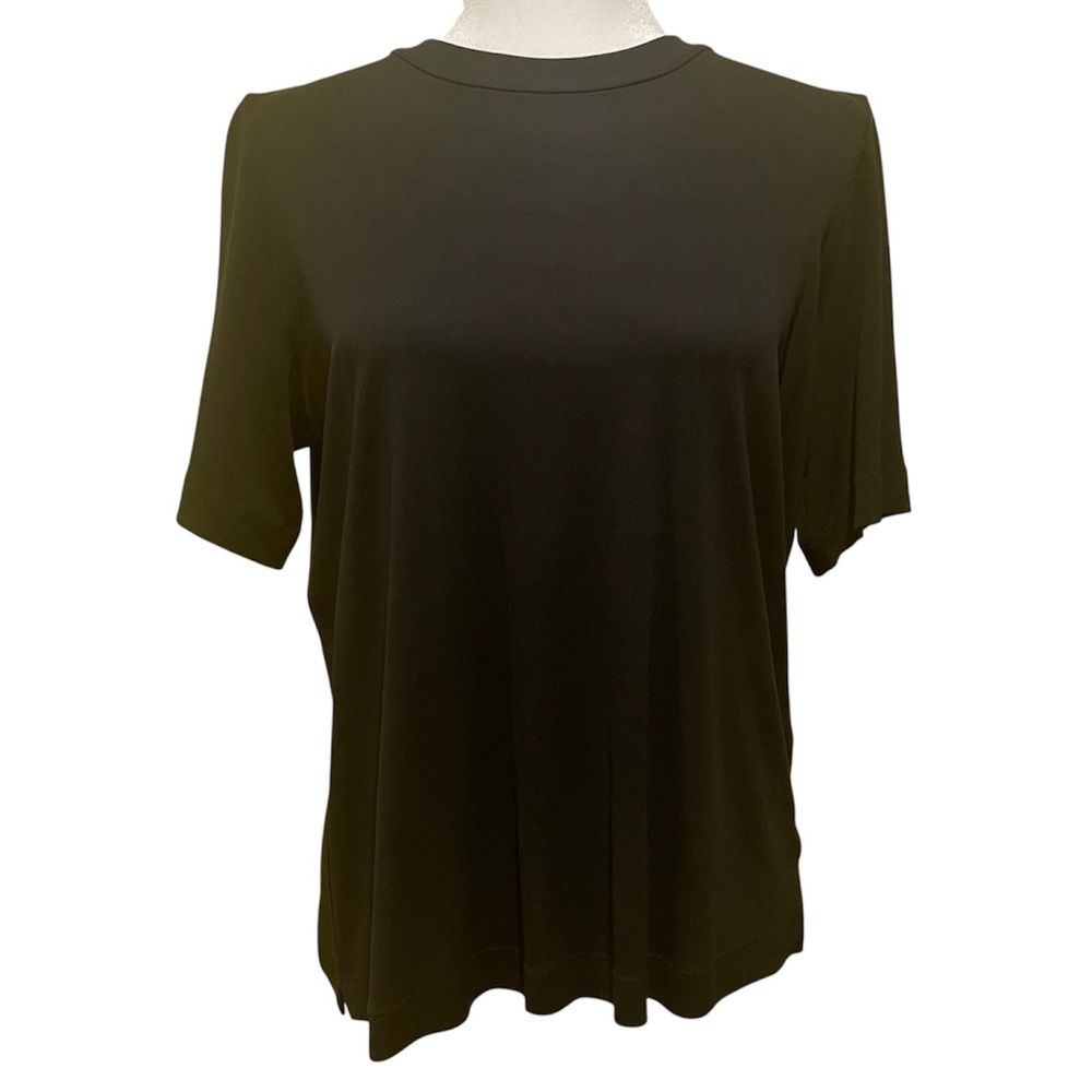 Eileen Fisher Black Silk Top Medium - Picture 2 of 6